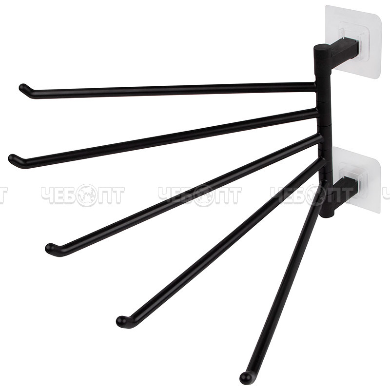 Держатель для полотенец настенный 5 спиц 275*50*170 мм арт. 110785 [12/48] СКРАП. ЧЕБОПТ.