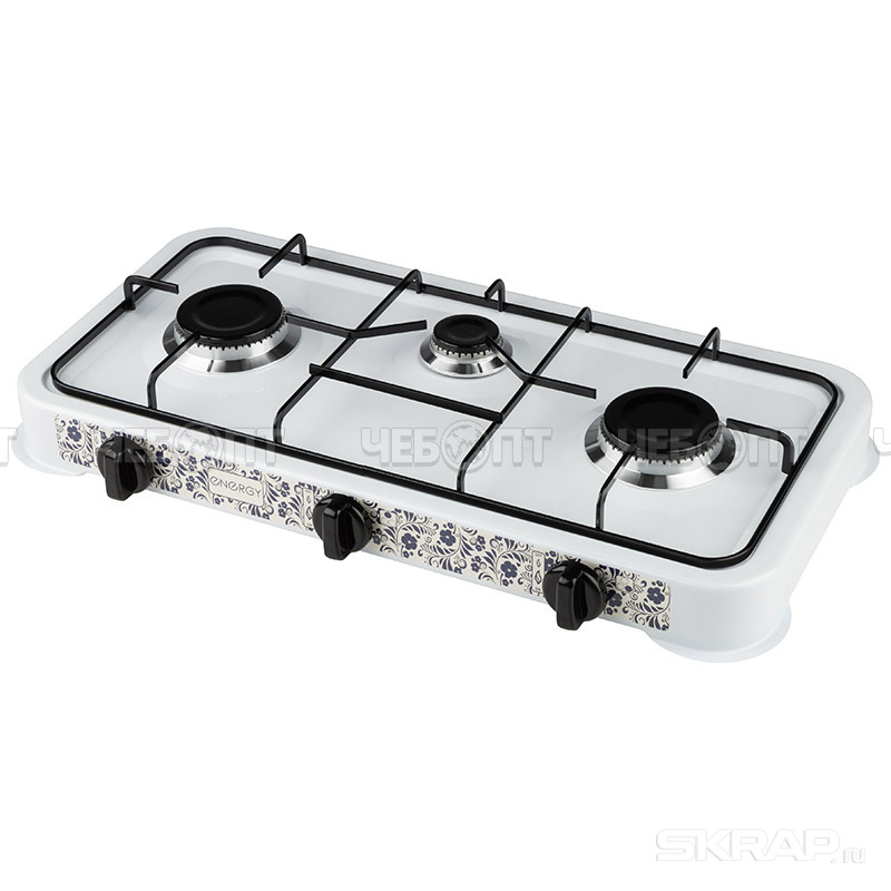 Плитка газовая настольная 3-х конфорочная ENERGY EN-003, арт. 144027 [4] СКРАП. ЧЕБОПТ.