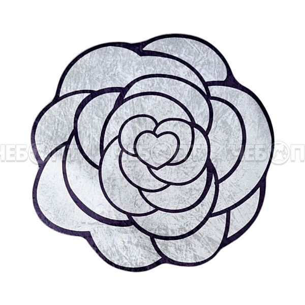 Коврик для комнаты войлок блестящий 800*800 мм ROOMIS FLOWERS арт. F2 [50] . ЧЕБОПТ.
