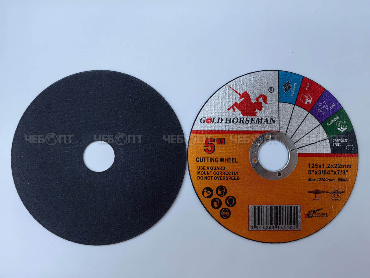 Круг абразивный отрезной по металлу 125*1,6*22 мм арт. 301002 $ [25/400] PICKMASTERS. ЧЕБОПТ.