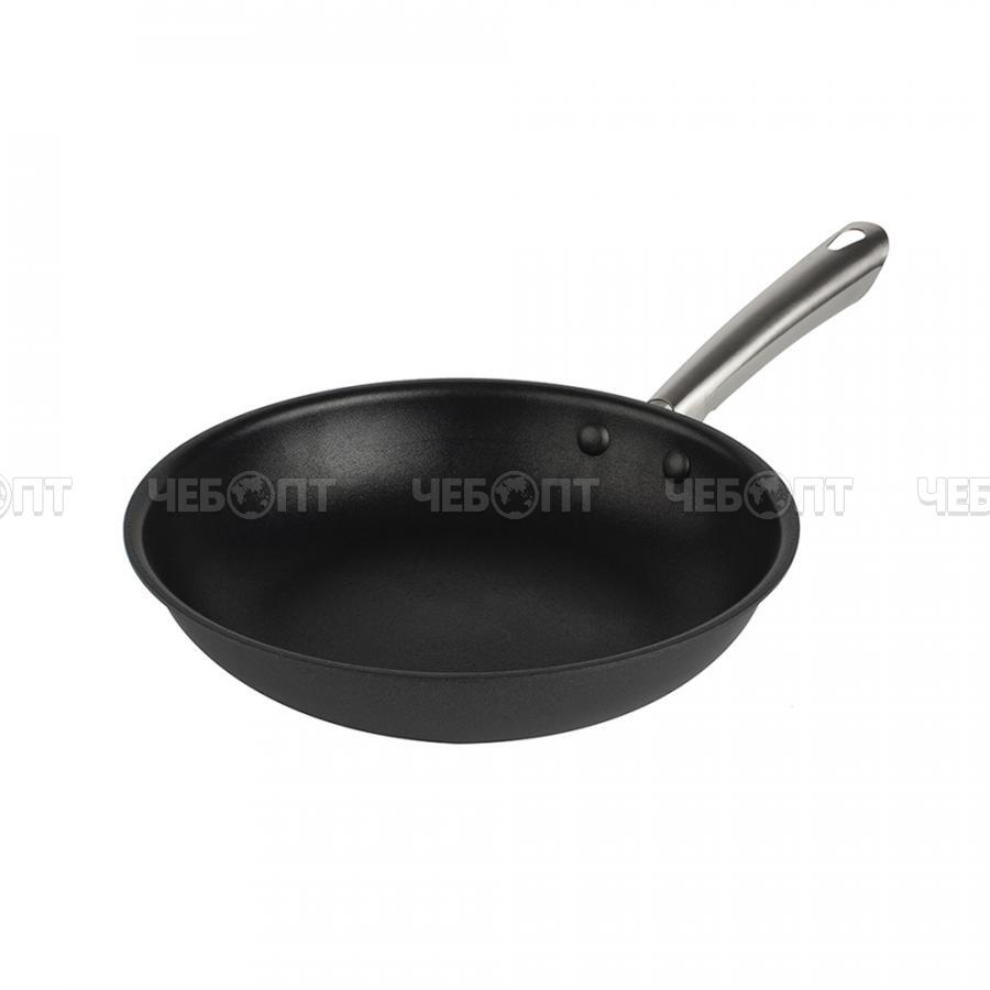 Сковорода чугунная антипригарная 24 см CAST IRON без крышки, высота стенки 45 мм с ручкой арт. КТ-ЧСА-24 [6] КАТУНЬ. ЧЕБОПТ.