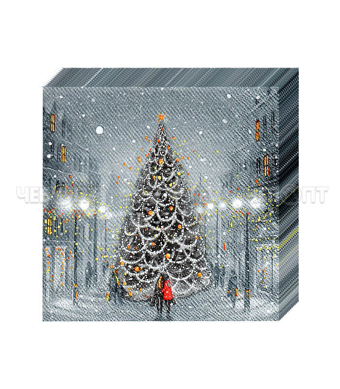 Салфетка бумажная  BOUQUET HOME COLLECTION CLASSIC 33*33 см 20 листов ВОЛШЕБНАЯ НОЧЬ, арт. 57786 [12]. ЧЕБОПТ.