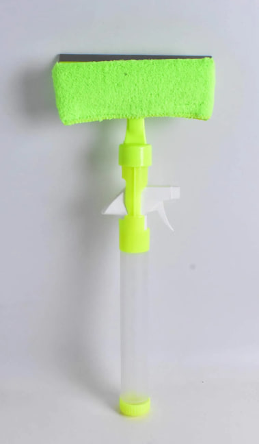 Окномойка с распылителем и водосгоном 48*18,5 см, микрофибра, цвет ЗЕЛЕНЫЙ арт. 300729 $ [100] GOODSEE. ЧЕБОПТ.