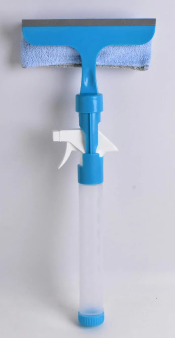 Окномойка с распылителем и водосгоном 48*18,5 см, микрофибра, цвет СИНИЙ арт. 300730 $ [100] GOODSEE. ЧЕБОПТ.